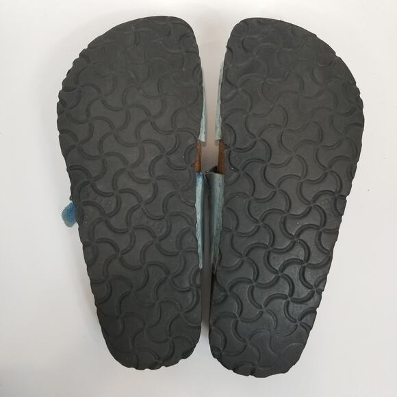 Birkenstock Women's Granada Leather Sandals Faded Blue Size 37 / 7 - Picture 7 of 8